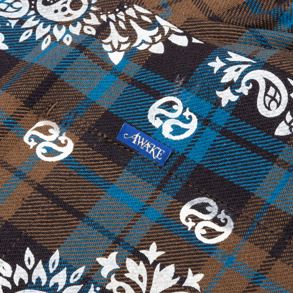 Paisley Printed Flannel Shirt - Brown Multi