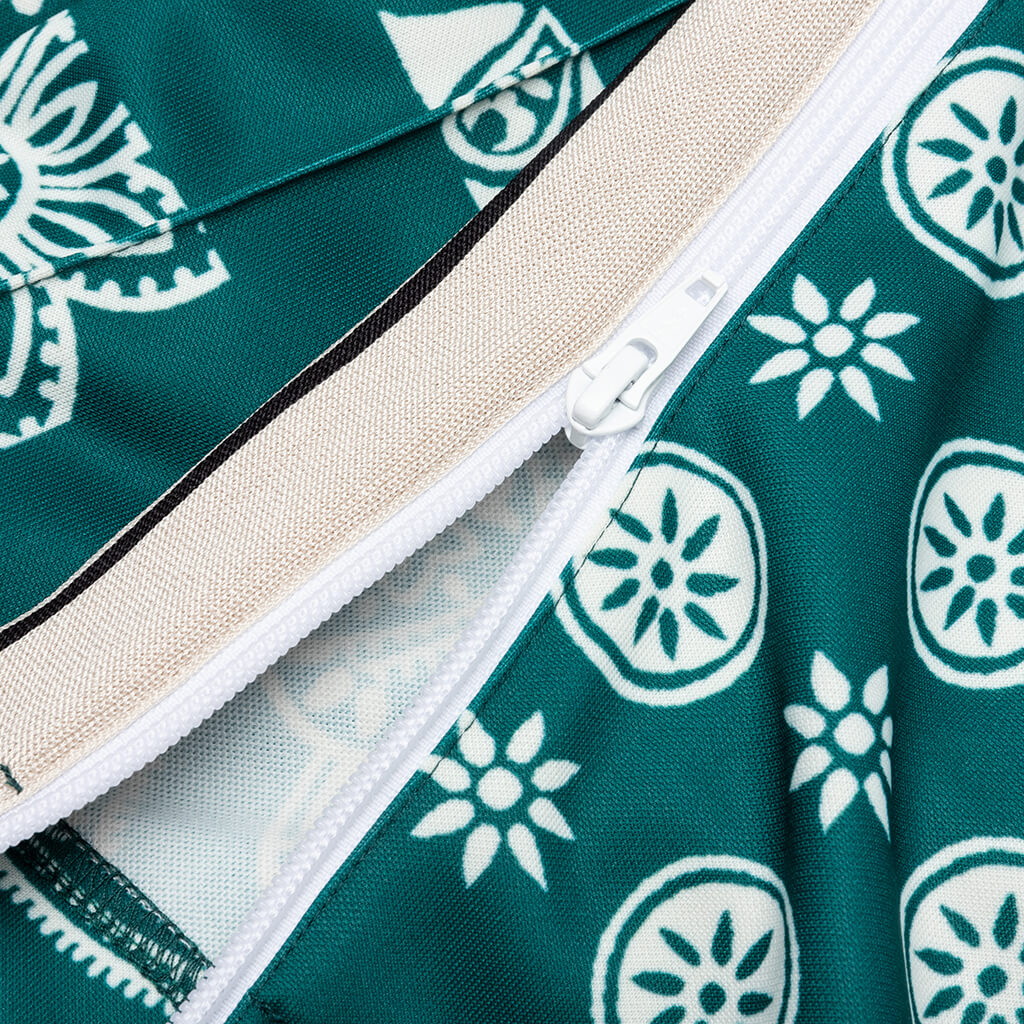Bandana Track Pants - Green/White