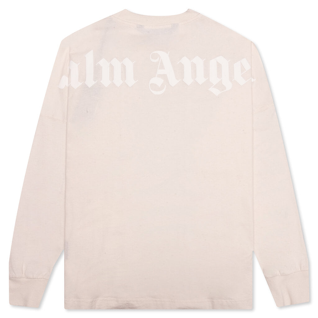 Classic Logo Over L/S Tee - Butter/White