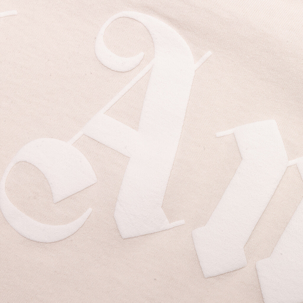 Classic Logo Over L/S Tee - Butter/White