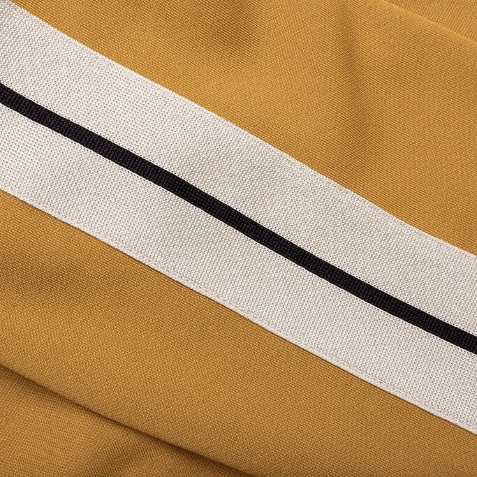 Classic Track Jacket - Camel/White