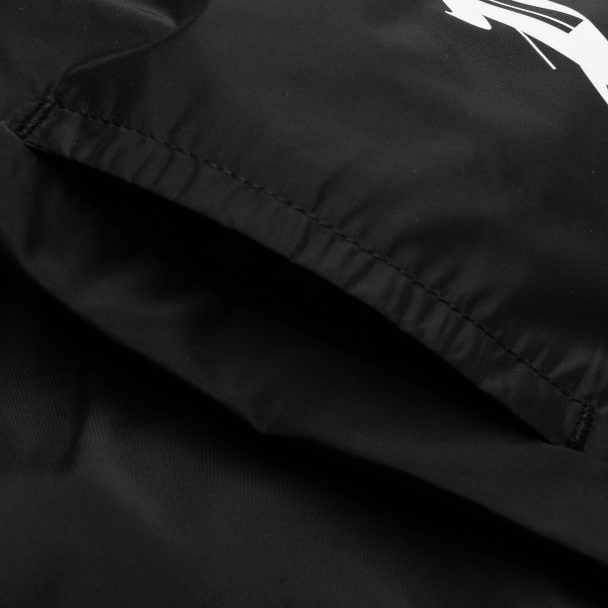 Curved Logo Beachwear Short - Black/White