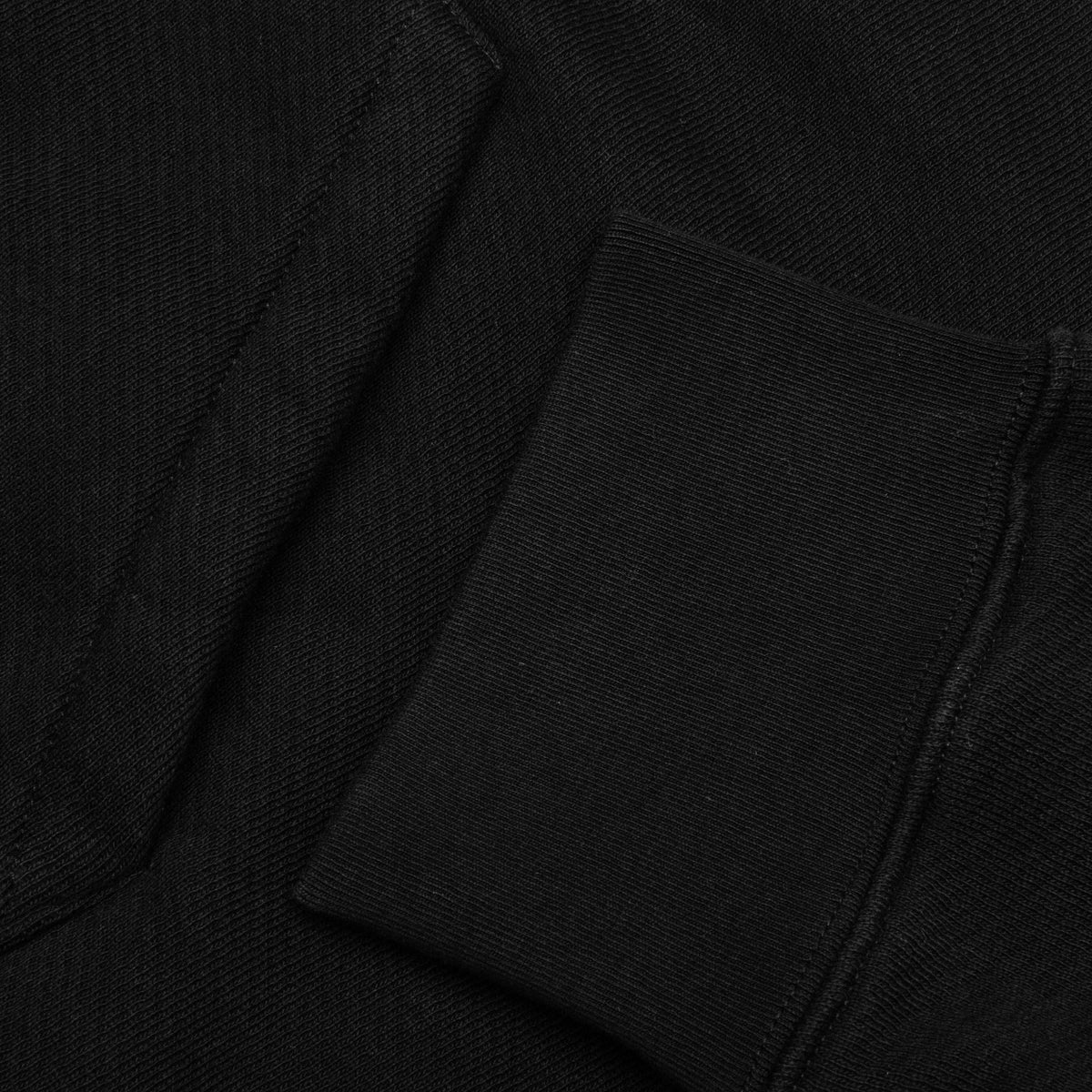 Curved Logo Hoodie - Black/White