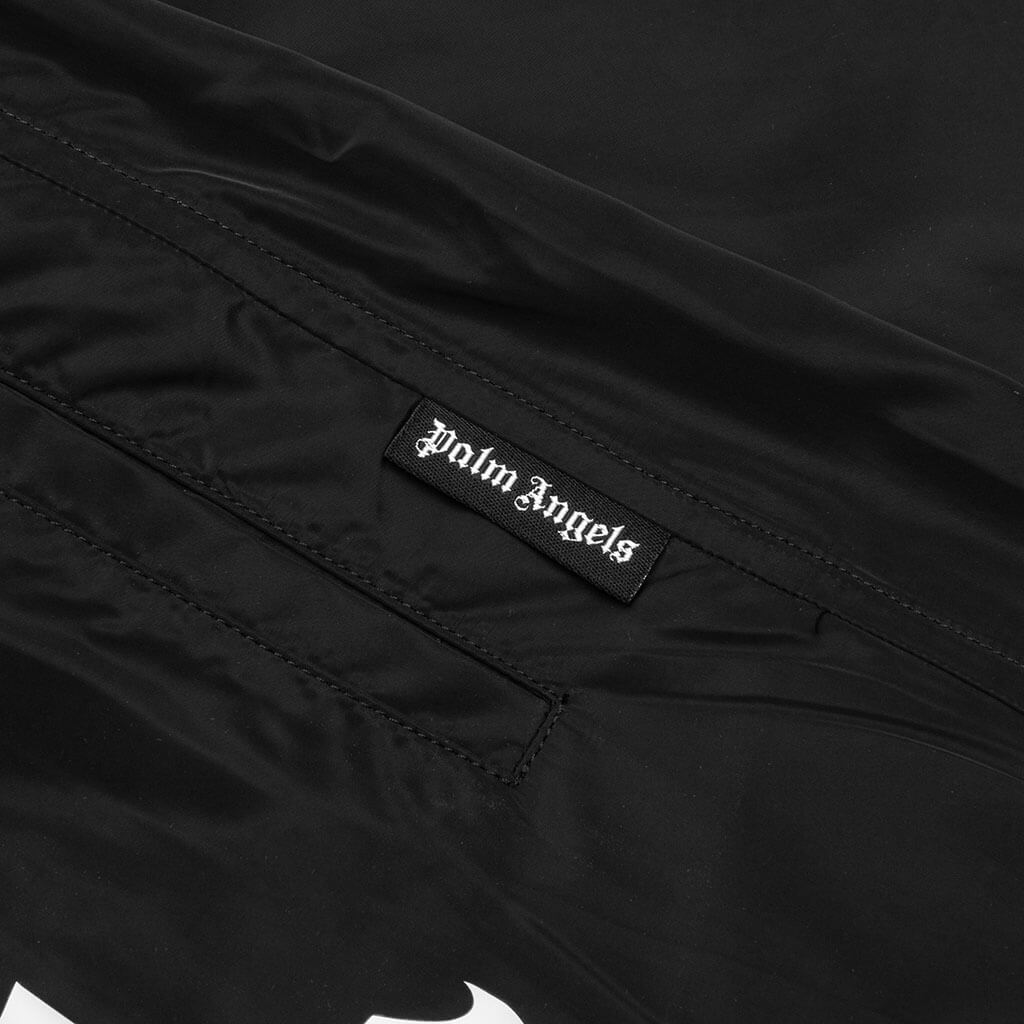 Curved Logo Swim Short - Black/White