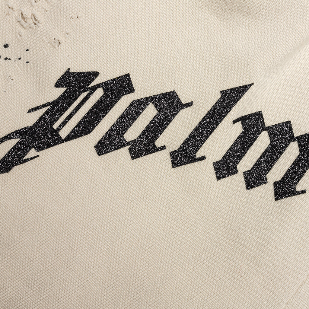 GD Glittered Logo Sweatpants - Off White