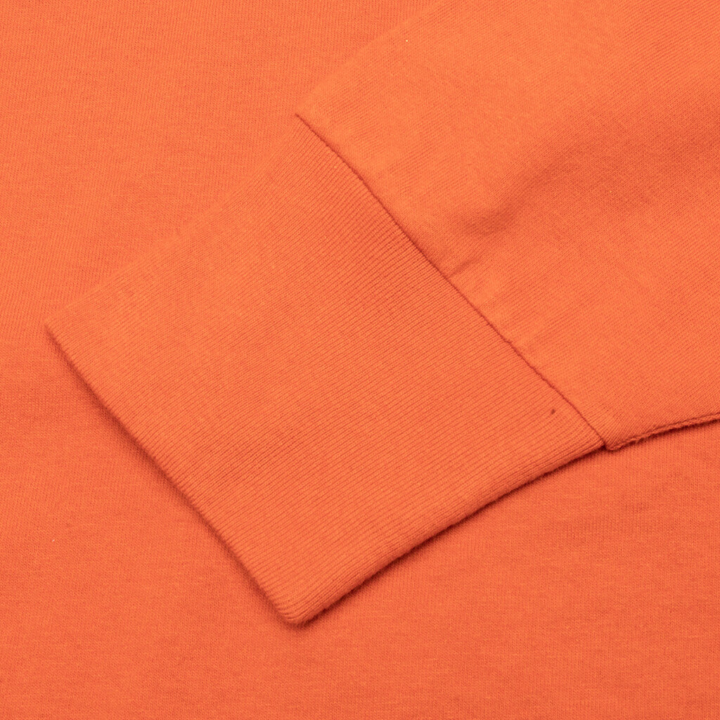 Glitter Classic Logo Over L/S Tee - Brick Red
