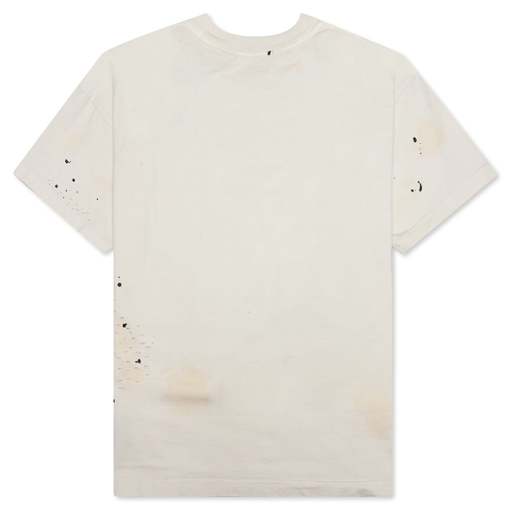 Glittered Logo Classic Tee - Off-White/Black