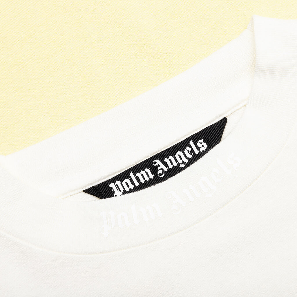 Gradient Overlogo L/S Tee - Yellow/White