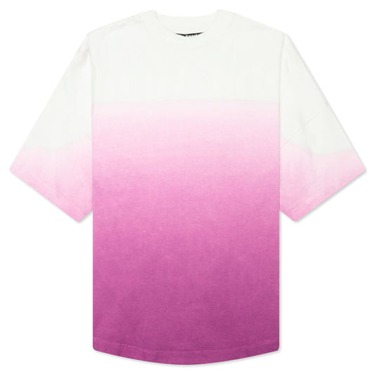 Gradient Overlogo Tee - Purple/White