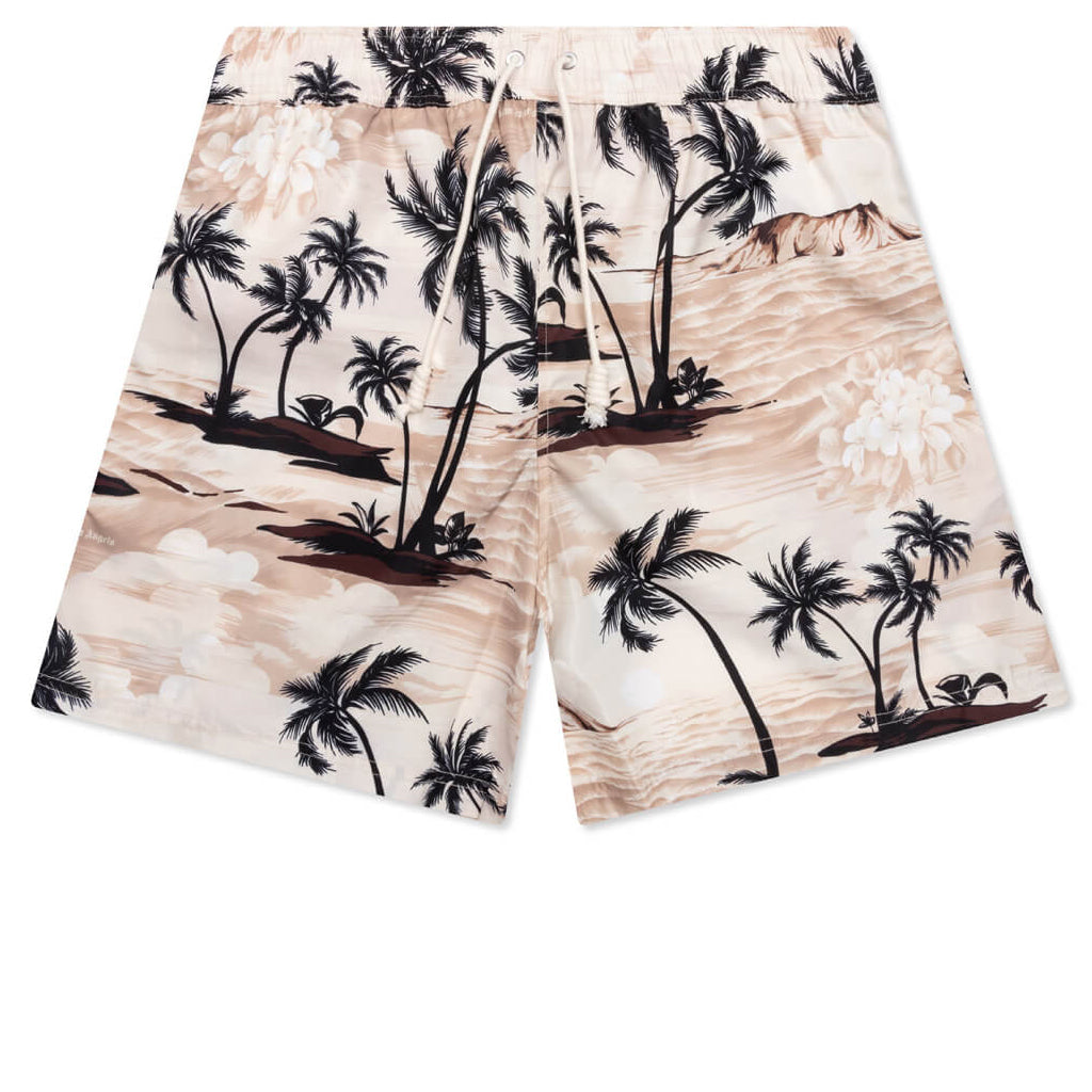 Hawaiian Dream Swim Shorts - Beige/Black