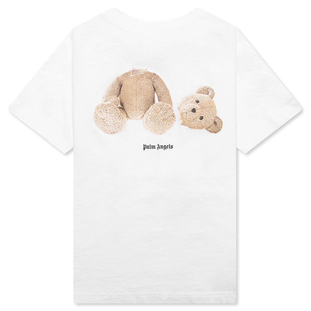 Kid's Bear T-Shirt S/S - White/Brown