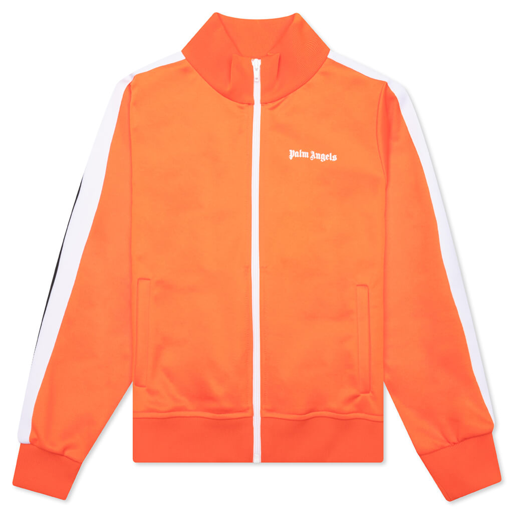 Kid's Logo Track Jacket - Orange/White