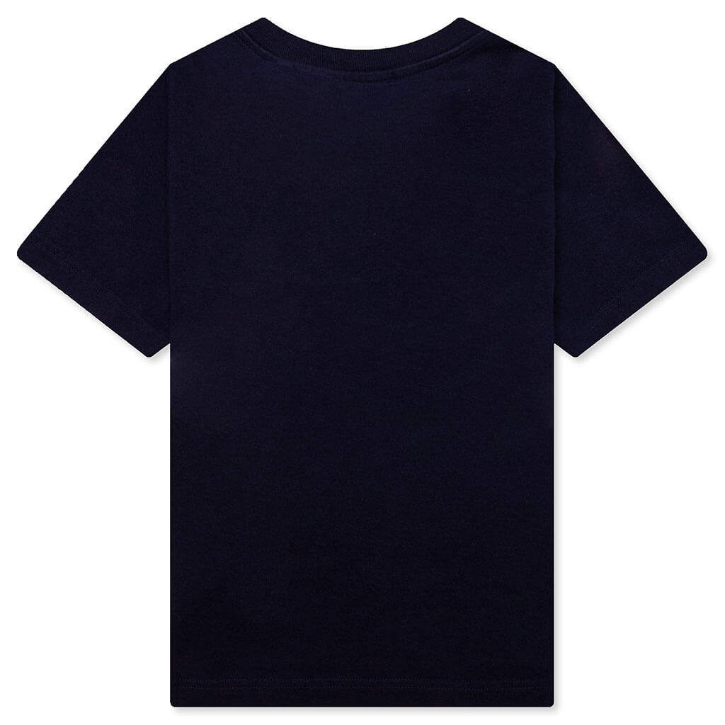 Kid's Shark T-Shirt S/S - Navy Blue
