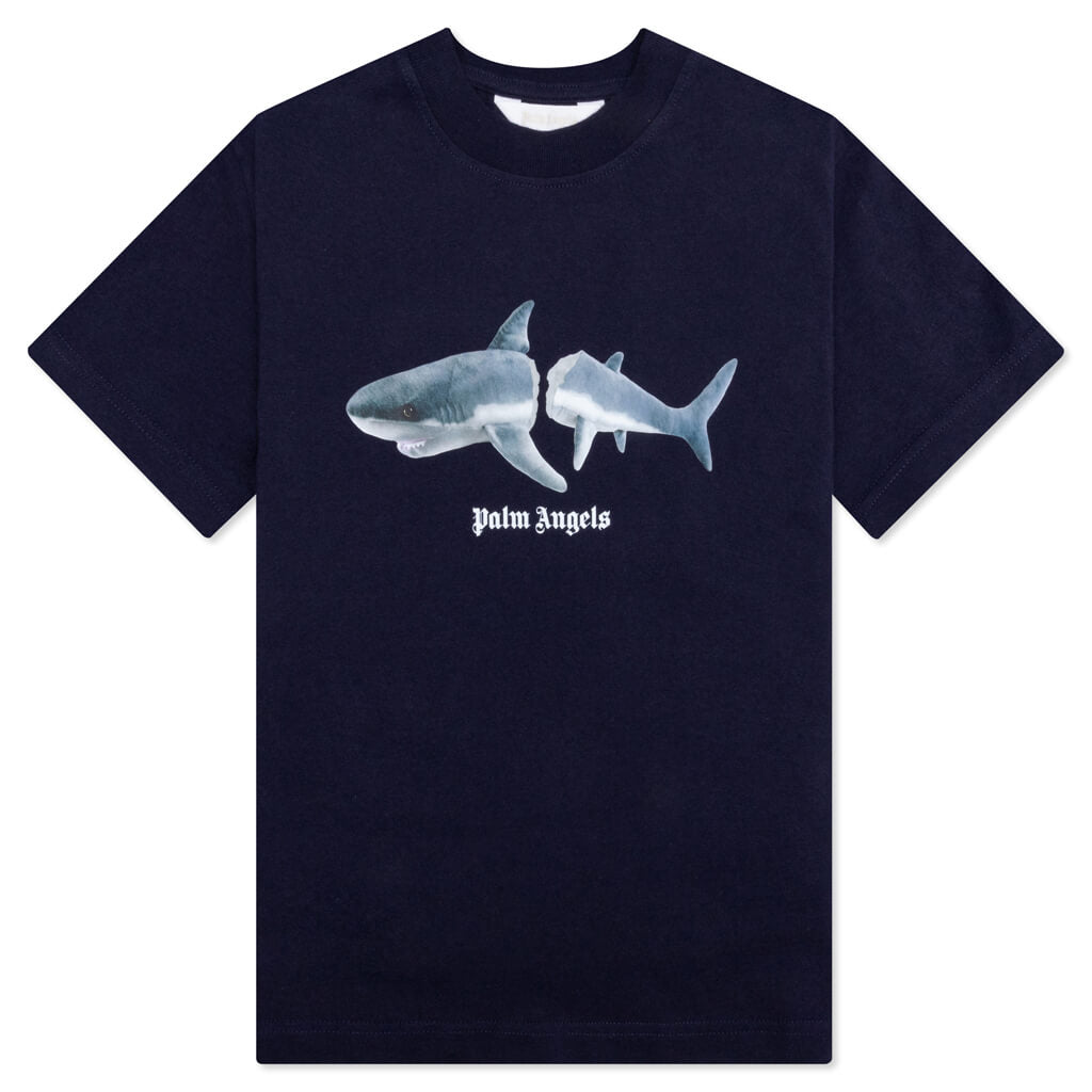 Kids Shark T-Shirt - Navy Blue