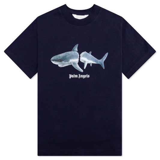 Kids Shark T-Shirt - Navy Blue