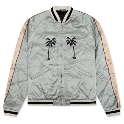 Life Is Palm Souvenir Jacket - Grey/Black