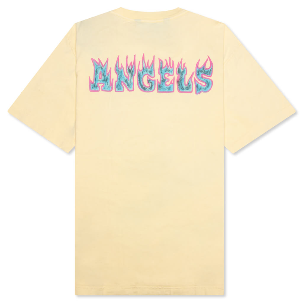 Logo Flames Vintage Tee - White/Purple
