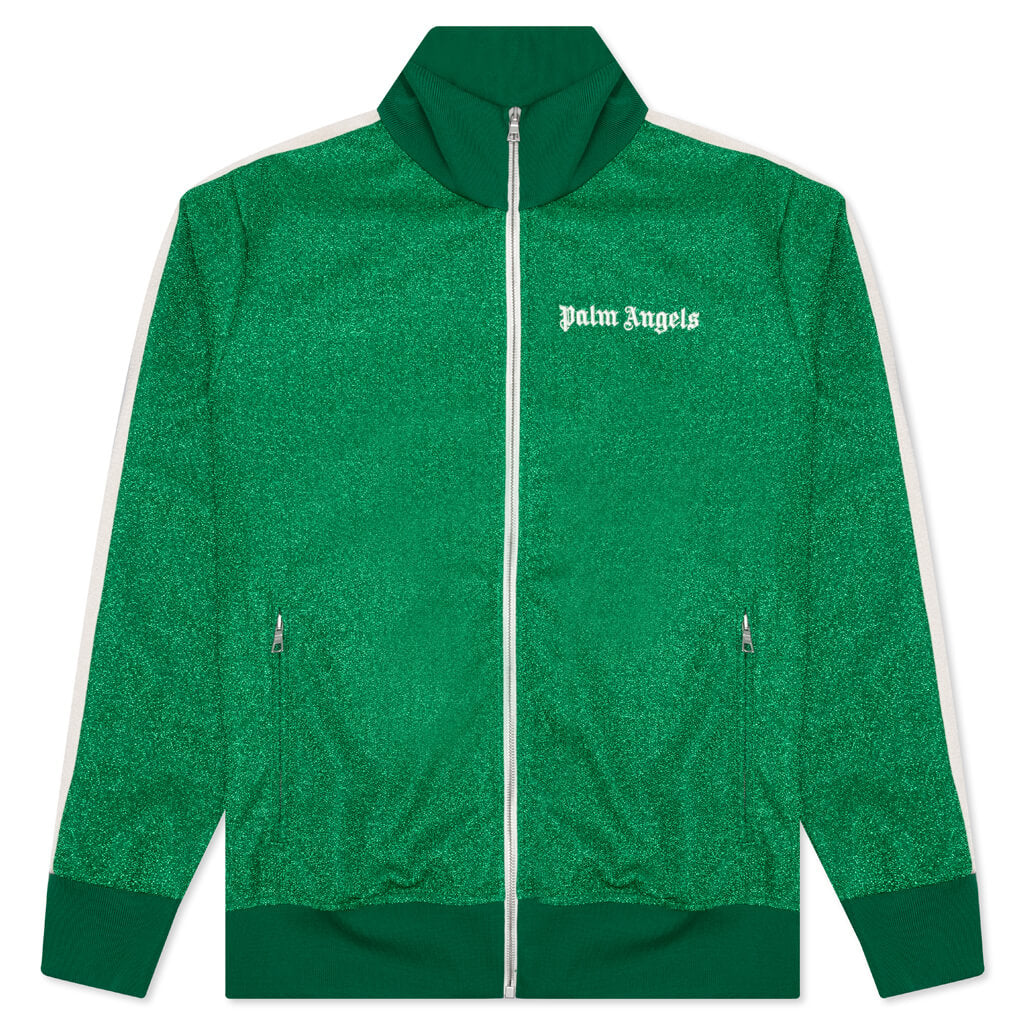 Lurex Track Jacket - Green/White