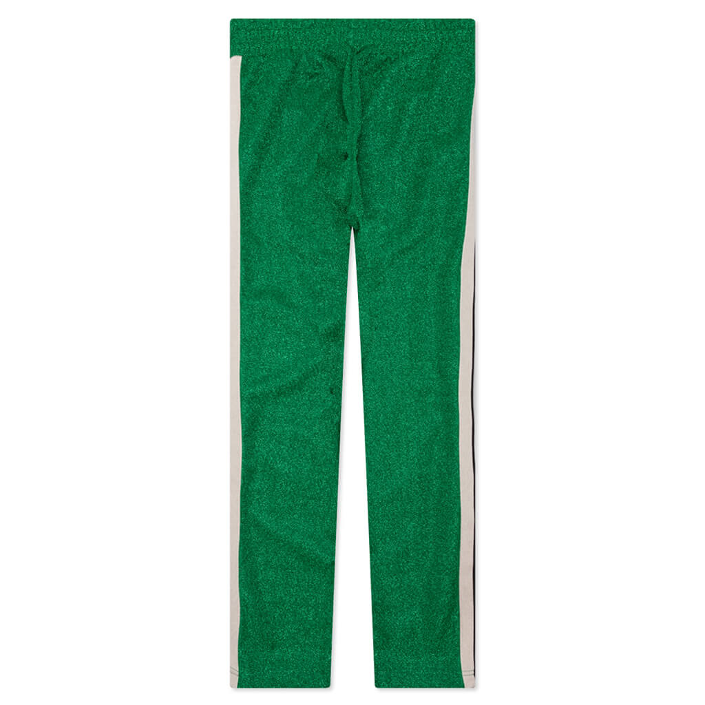 Lurex Track Pants - Green/White