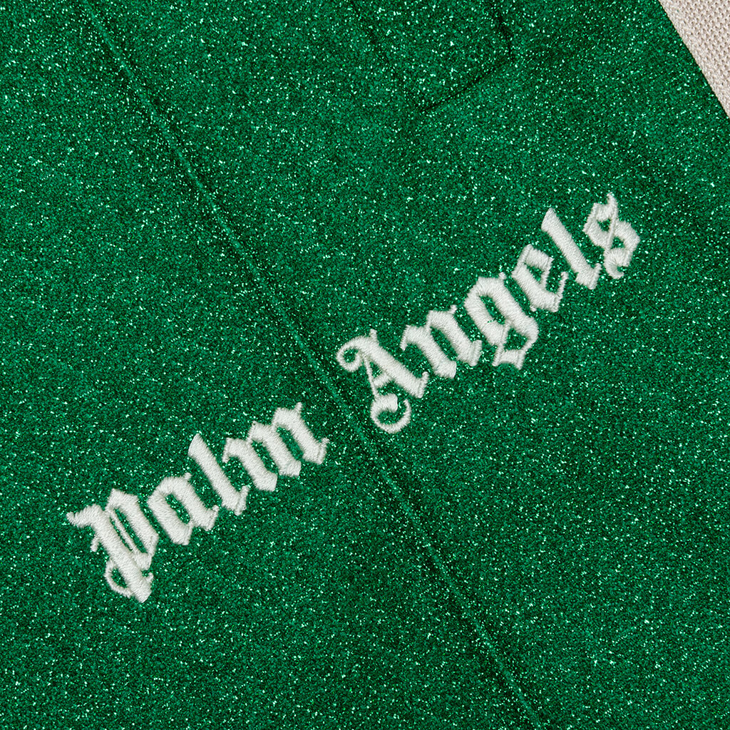 Lurex Track Pants - Green/White