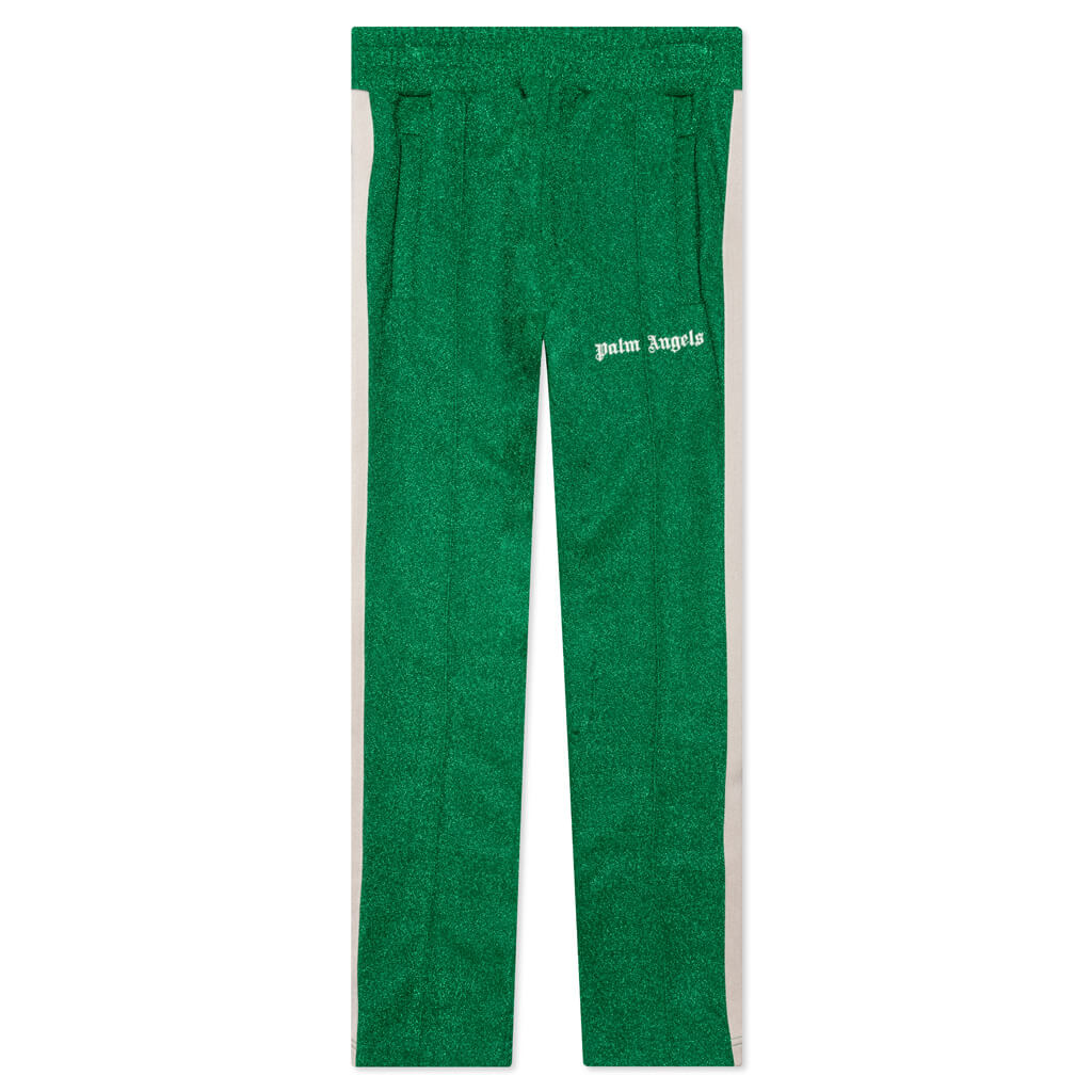 Lurex Track Pants - Green/White