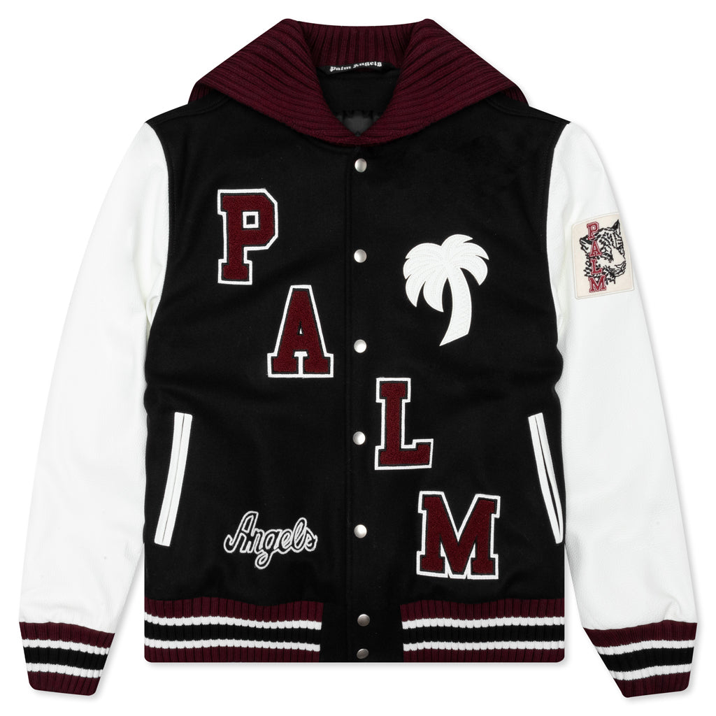 Marine Collar Varsity Jacket - Navy Blue