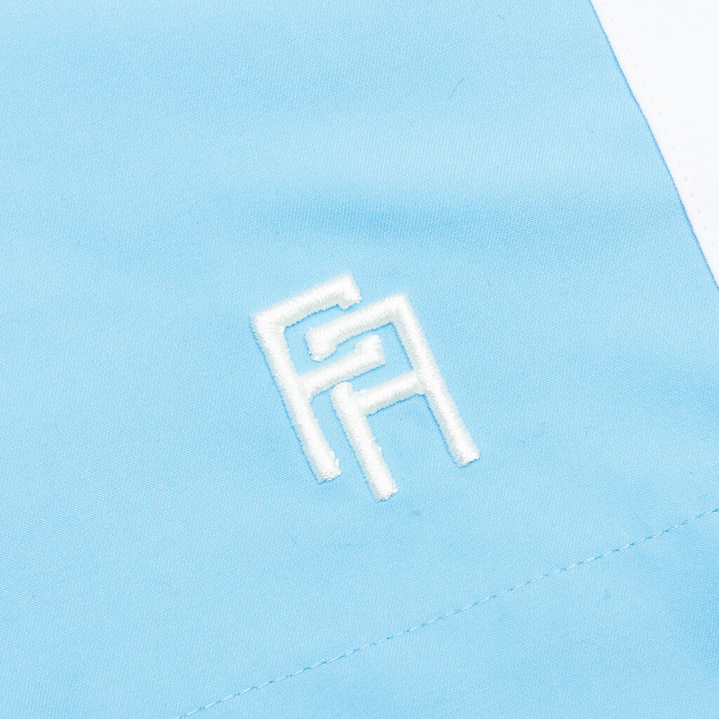 Monogram Swimshort - Light Blue/White
