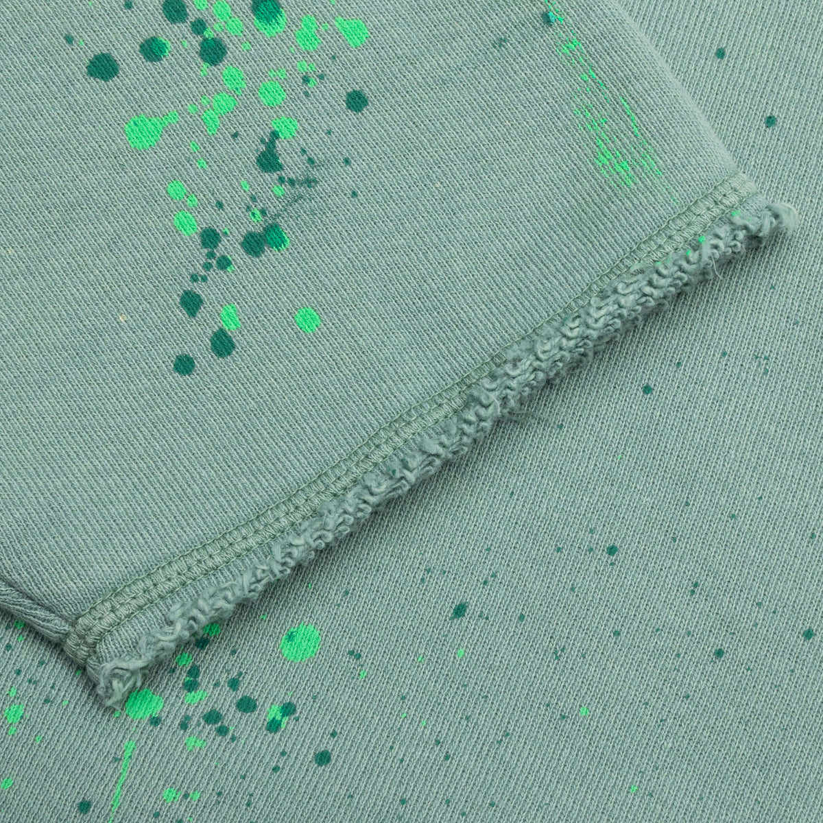 PXP Painted Raw Cut Hoodie - Green/Pink