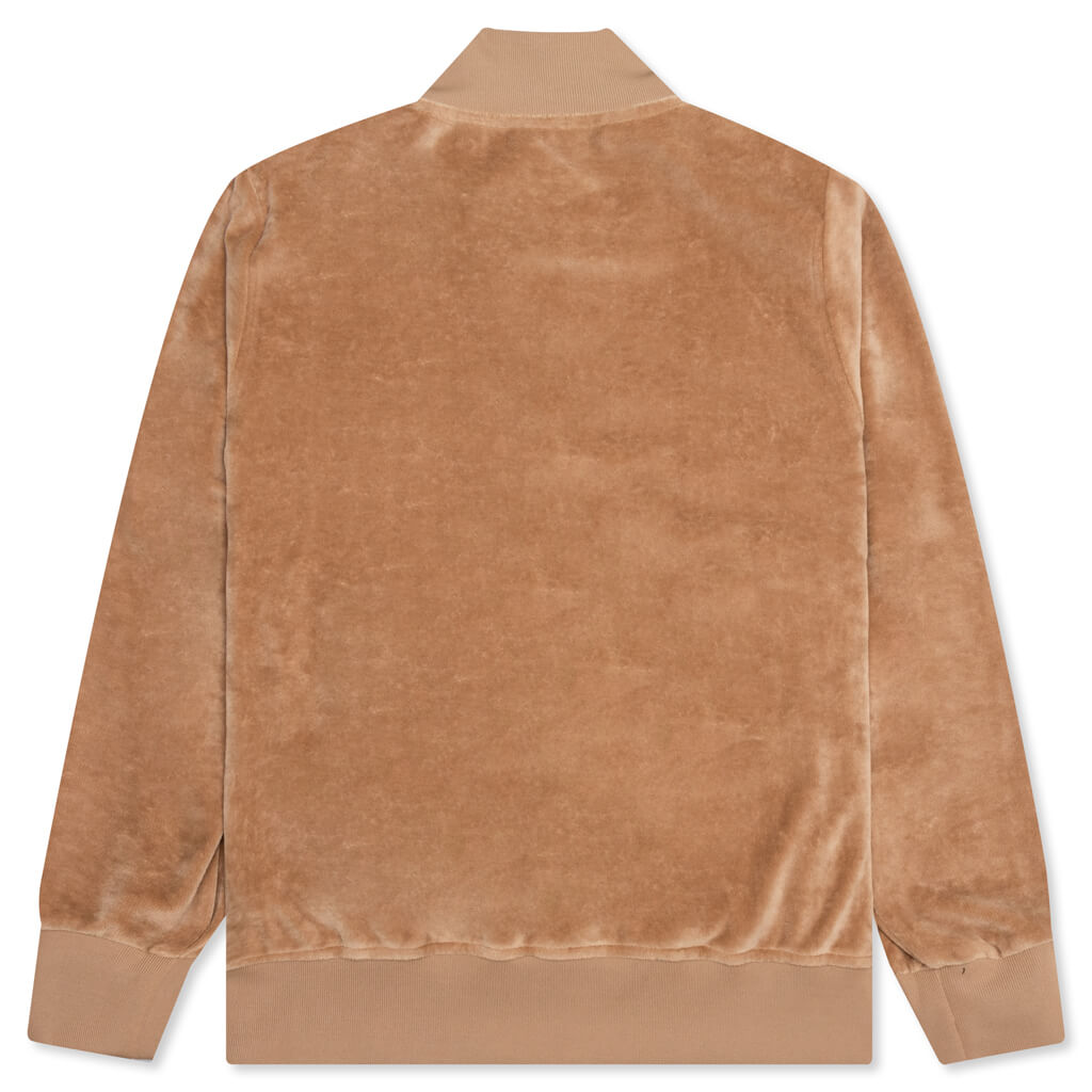 Rainbow Chenille Classic Track Jacket - Brown/White