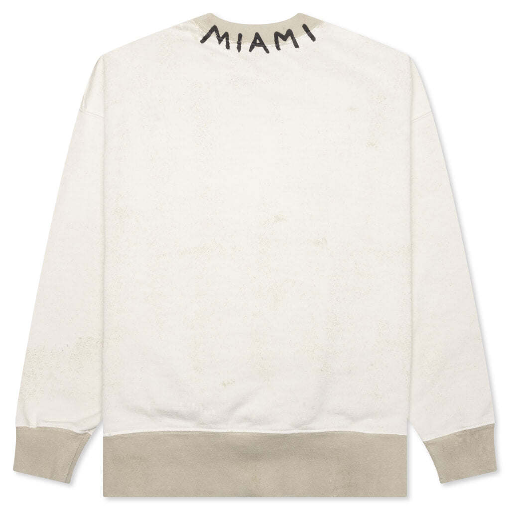 Seasonal Logo Vintage Crewneck - White/Black