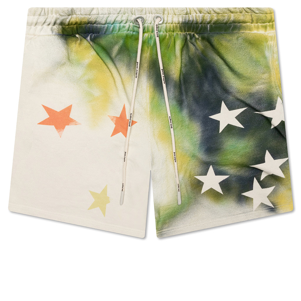 Sprayed Stars Vintage Sweat Shorts - White/Multi
