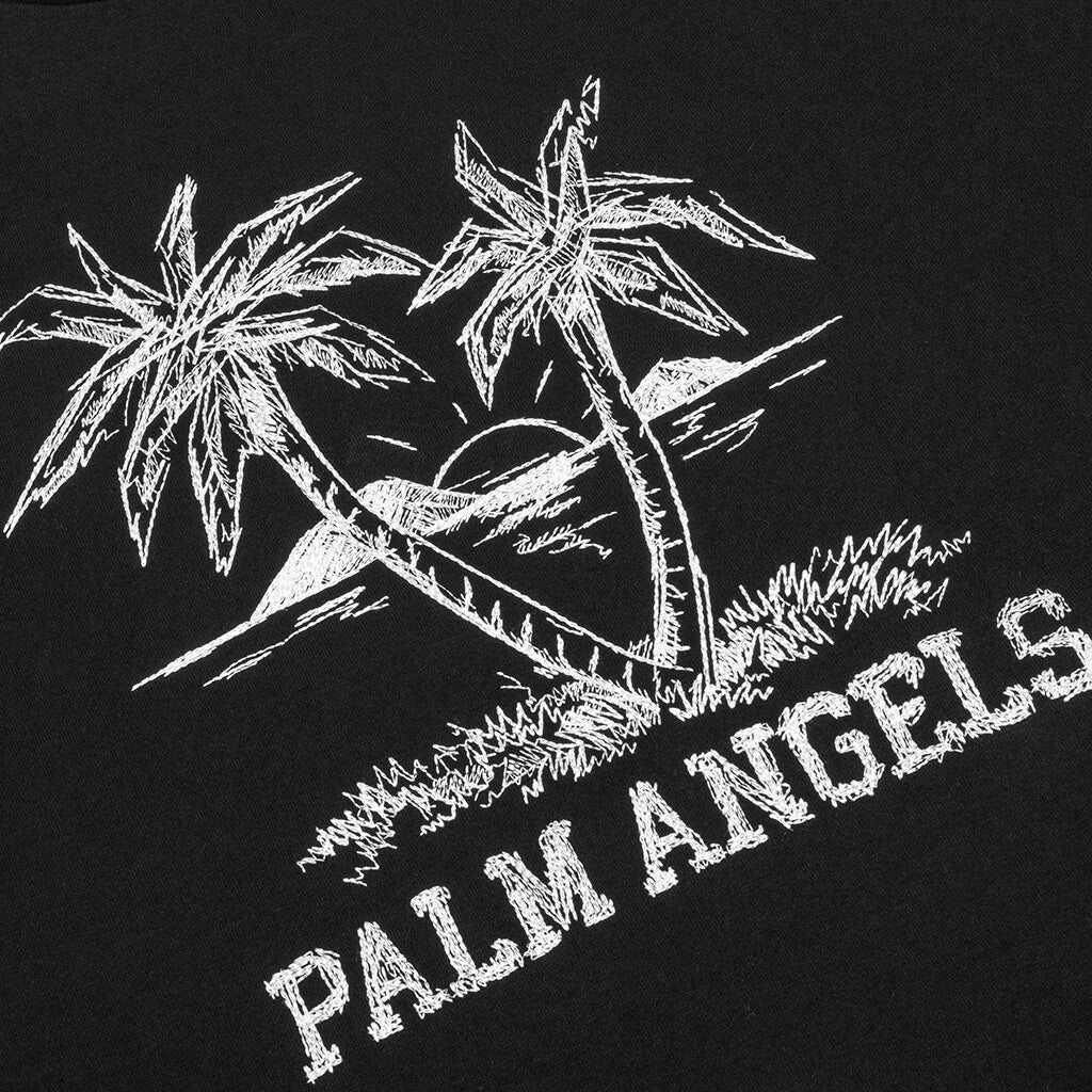 Sunset Palms Classic Tee - Black/White