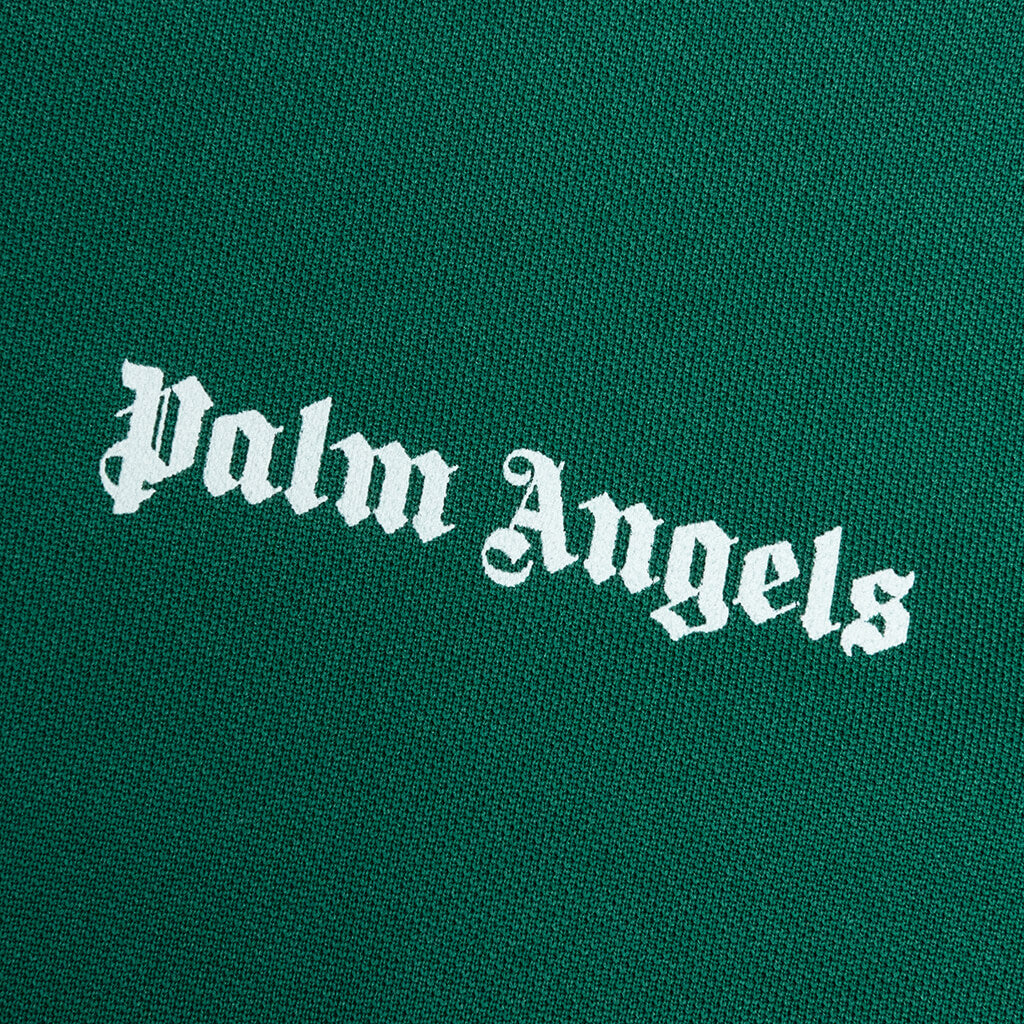 Kids Track Jacket - Forest Green/White