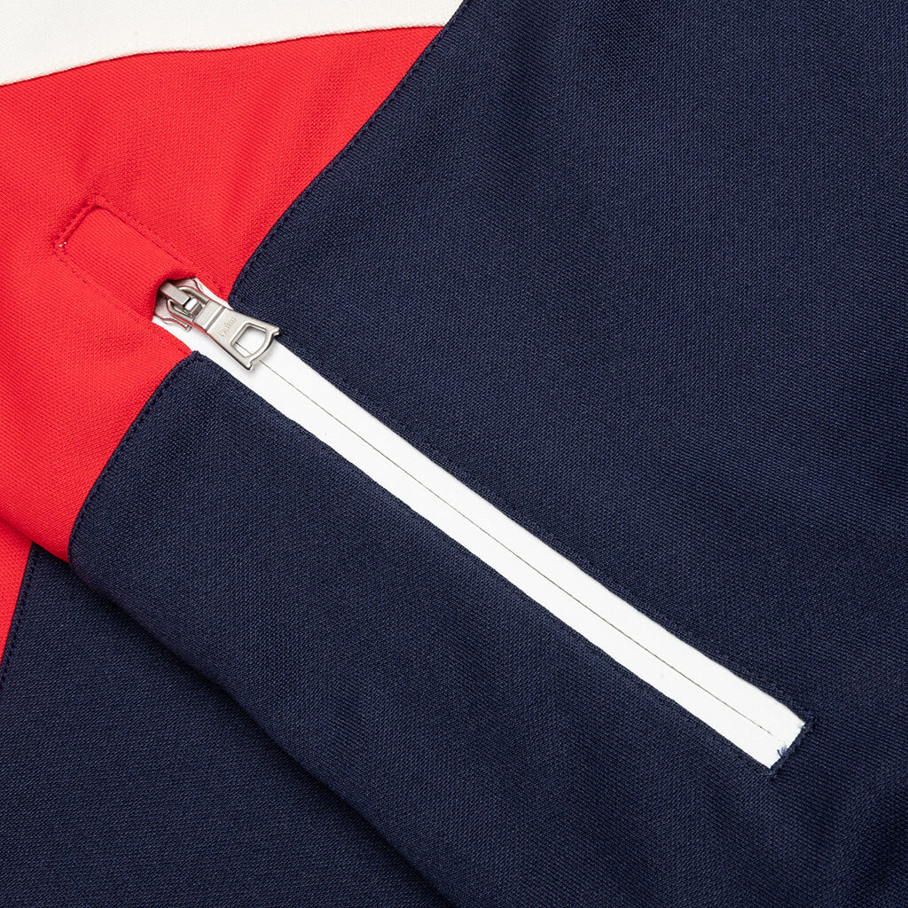 V Colorblock Track Jacket - Navy Blue