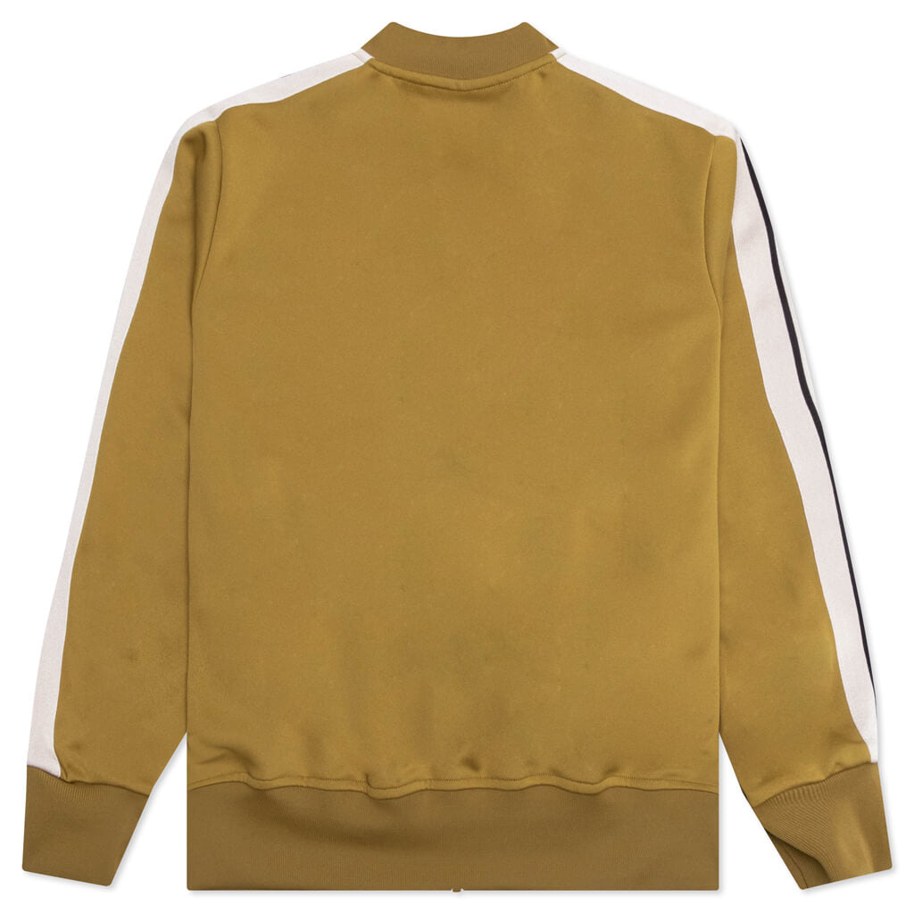 Bomber Track Jacket - Camel/Off White