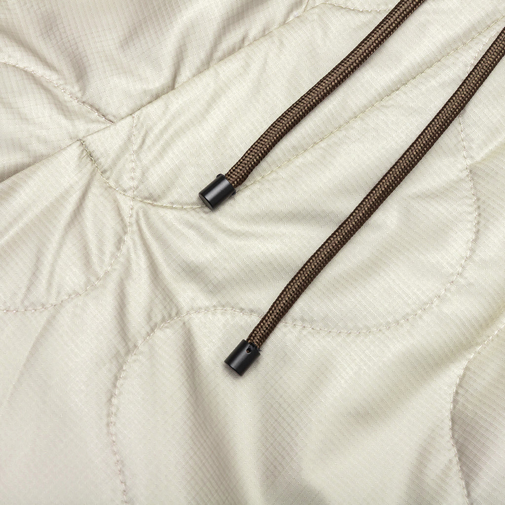 Pleaded Padded Pants - Sand