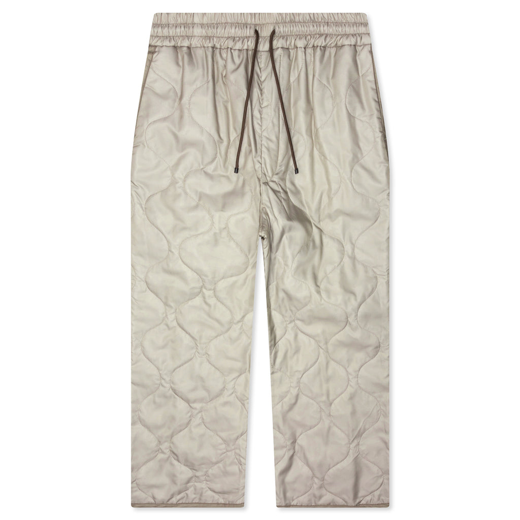 Pleaded Padded Pants - Sand