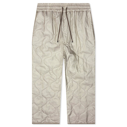 Pleaded Padded Pants - Sand