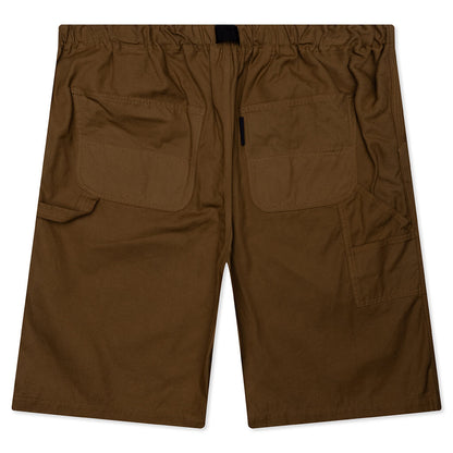 Elasticated Waist Utility Shorts - Beige