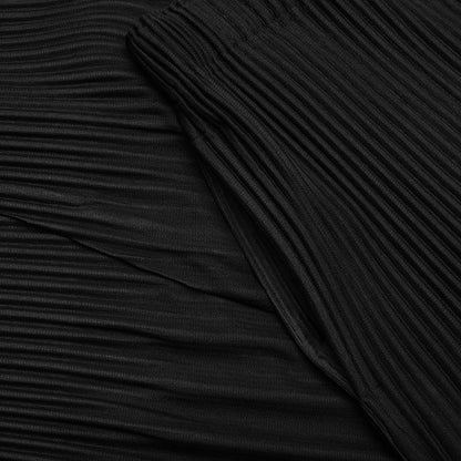 Relaxed Pleat Basics Pants - Black