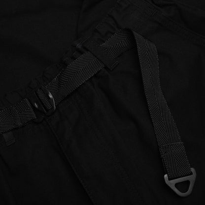 Elasticated Waist Utility Shorts - Black