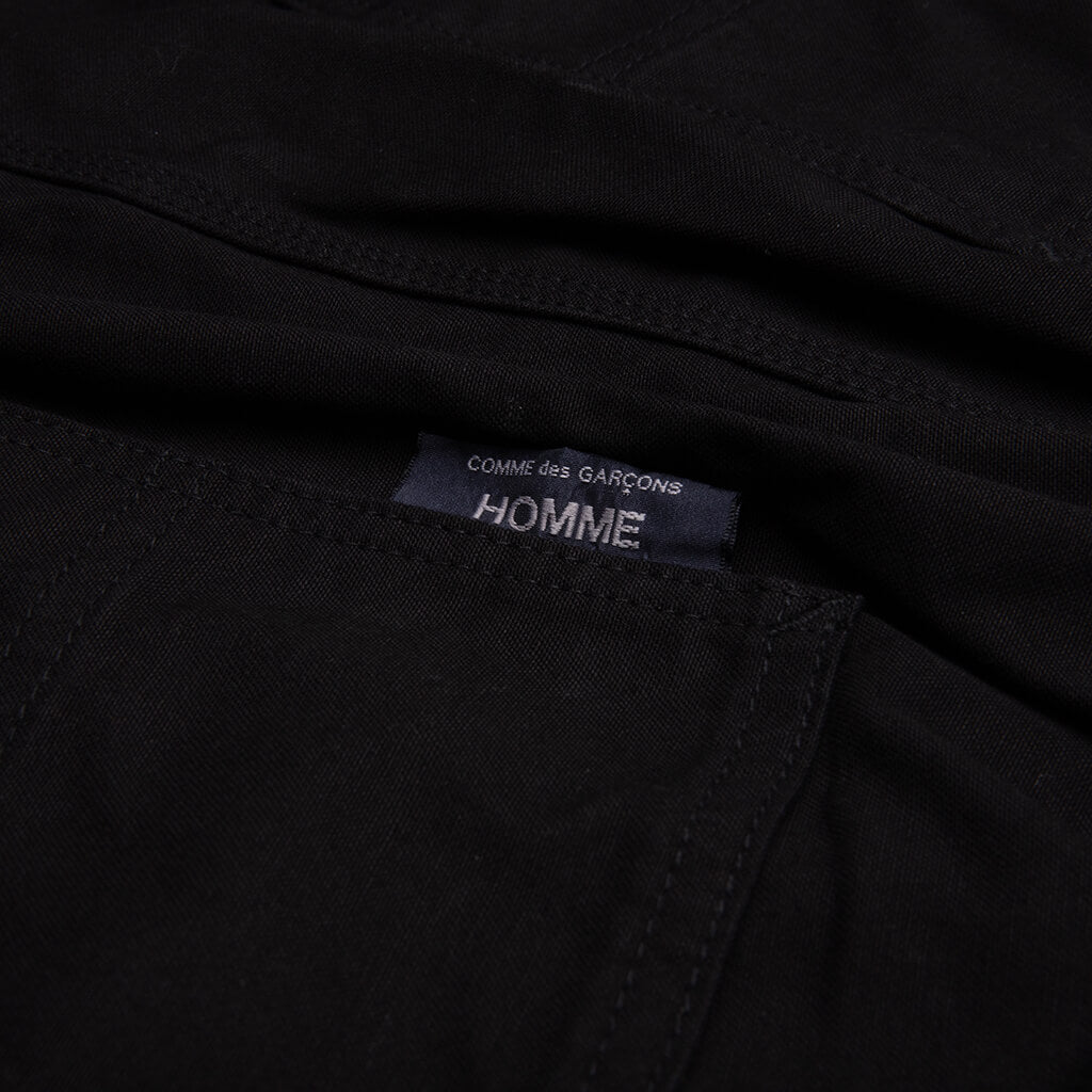 Elasticated Waist Utility Shorts - Black