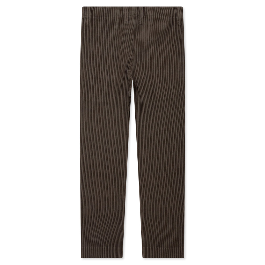 Tailored Pleats Pants - Dark Khaki