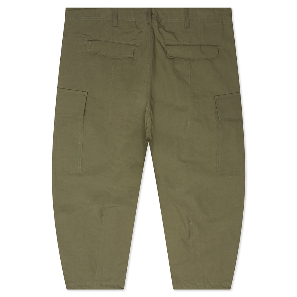 Compact Cotton Cargo Pants - Khaki