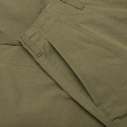 Compact Cotton Cargo Pants - Khaki
