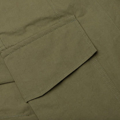 Compact Cotton Cargo Pants - Khaki