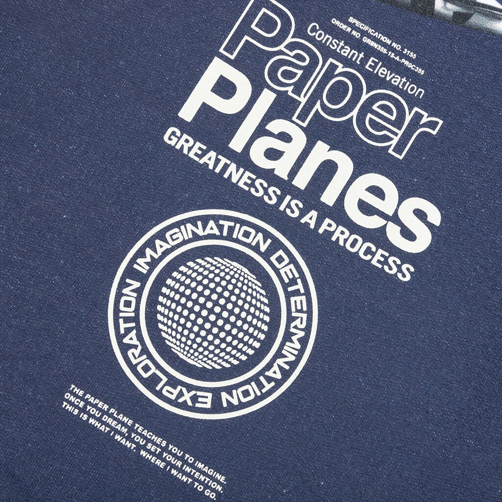 Cloud Surf French Terry Tee - Sapphire
