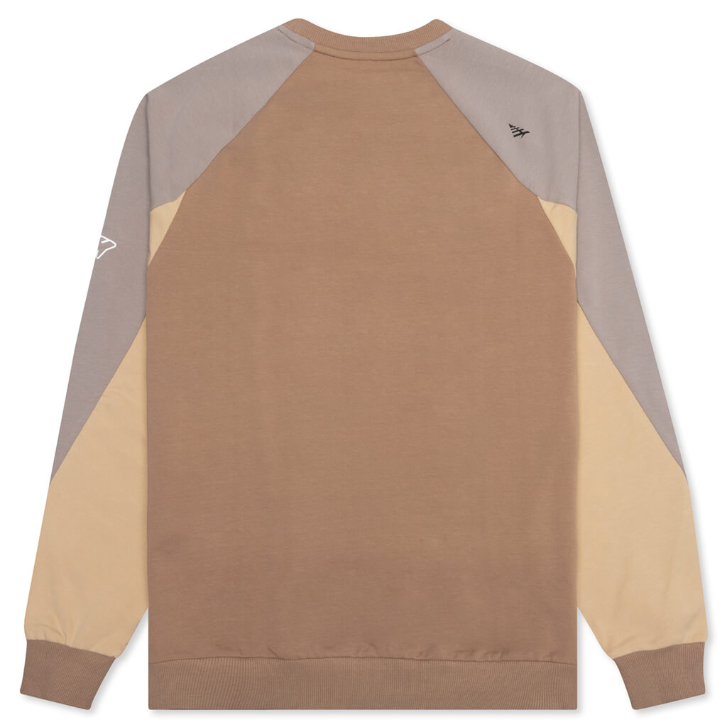 Color Block Crewneck - Maple