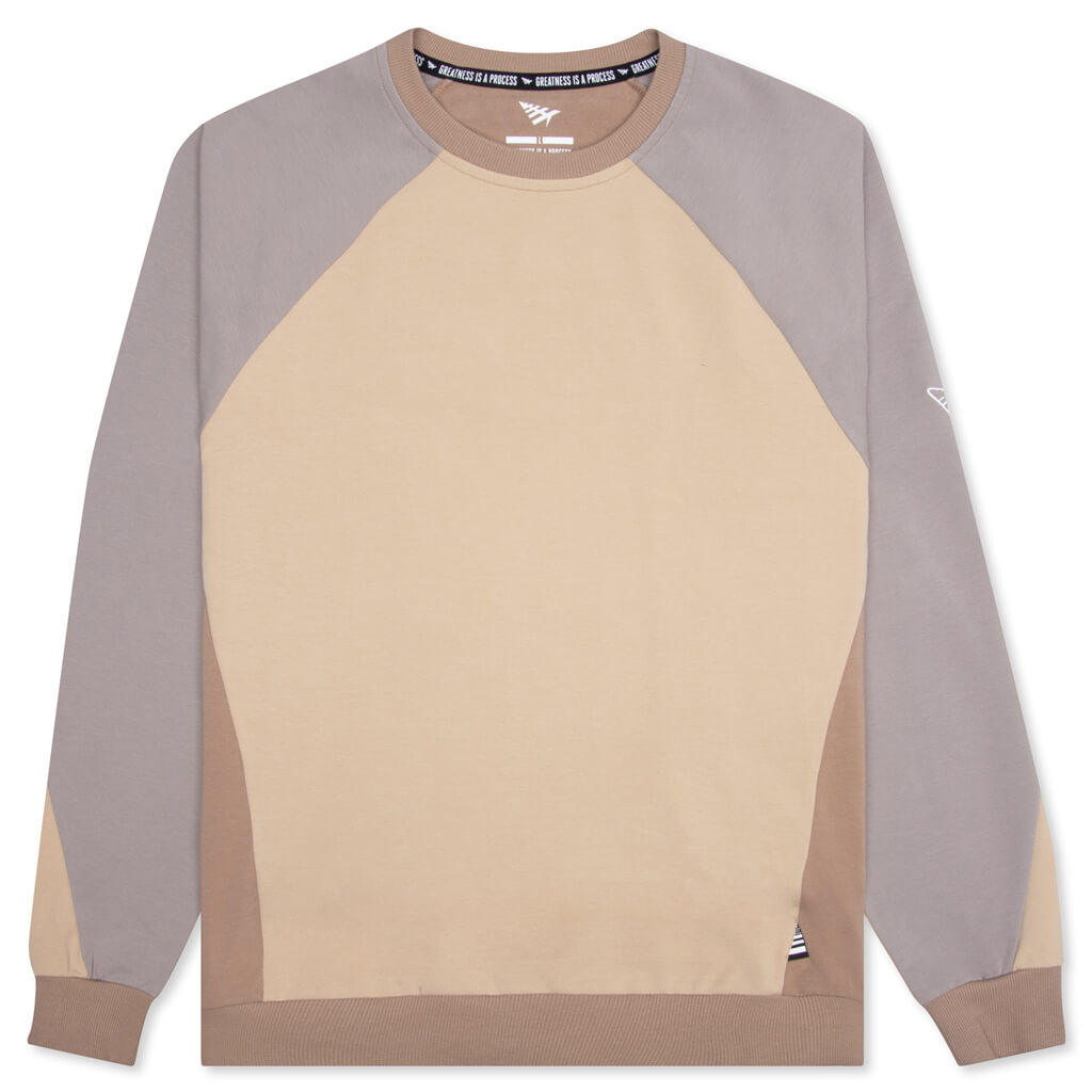 Color Block Crewneck - Maple