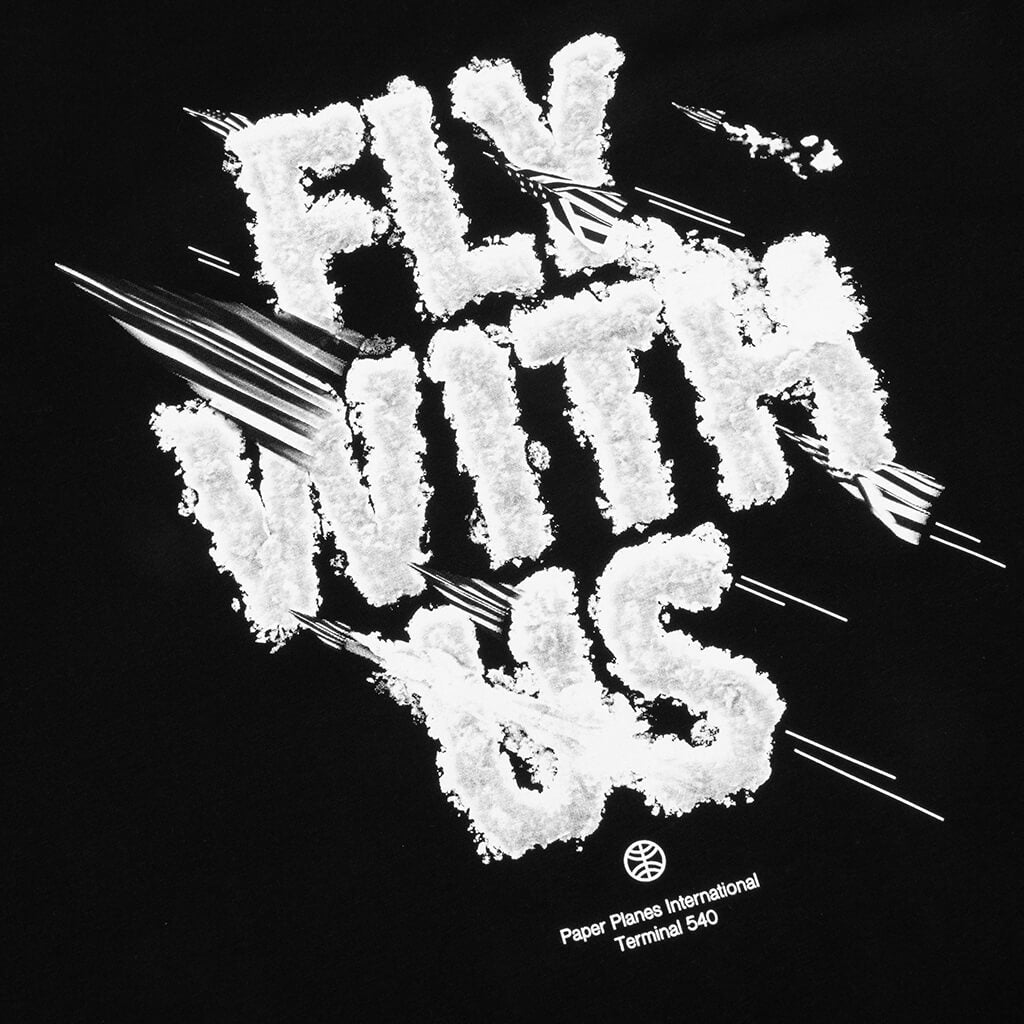 Fly With Us Tee - Black